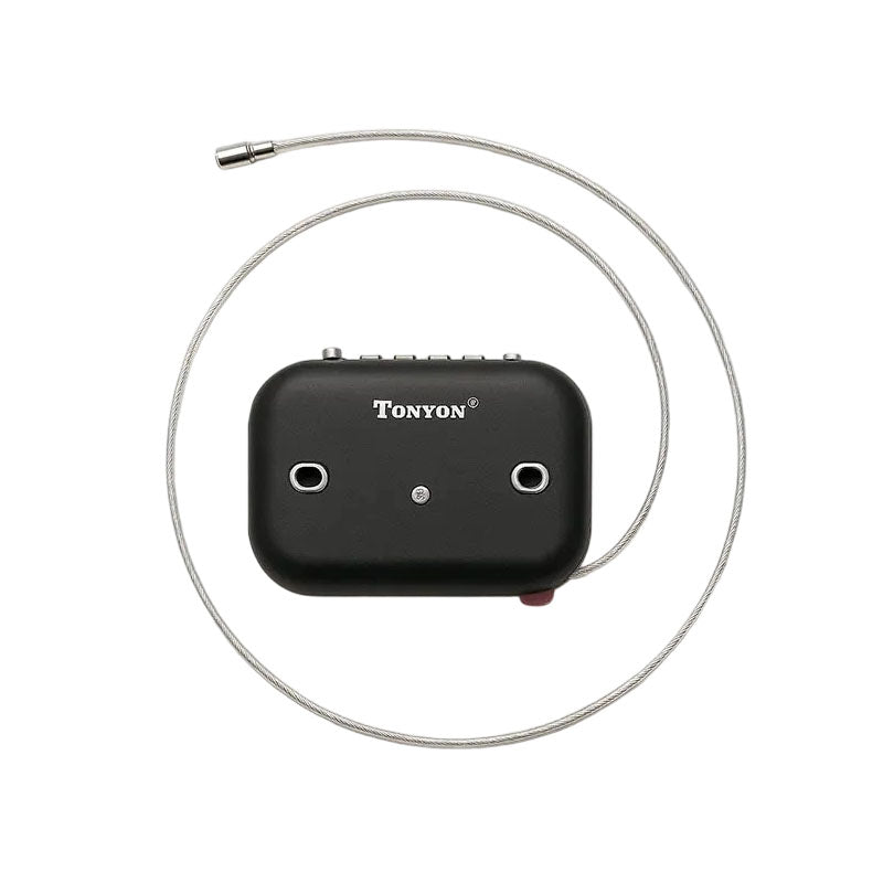 Retractable steel cable combination lock