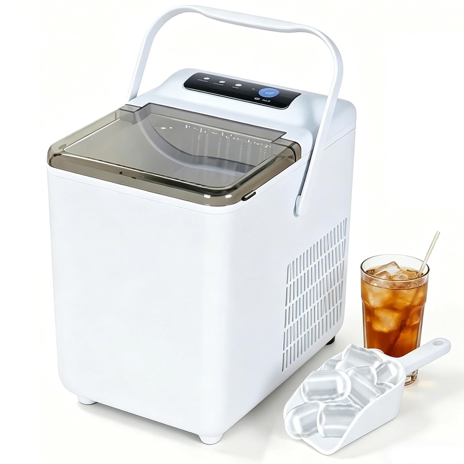Portable Countertop Ice Maker with Handle