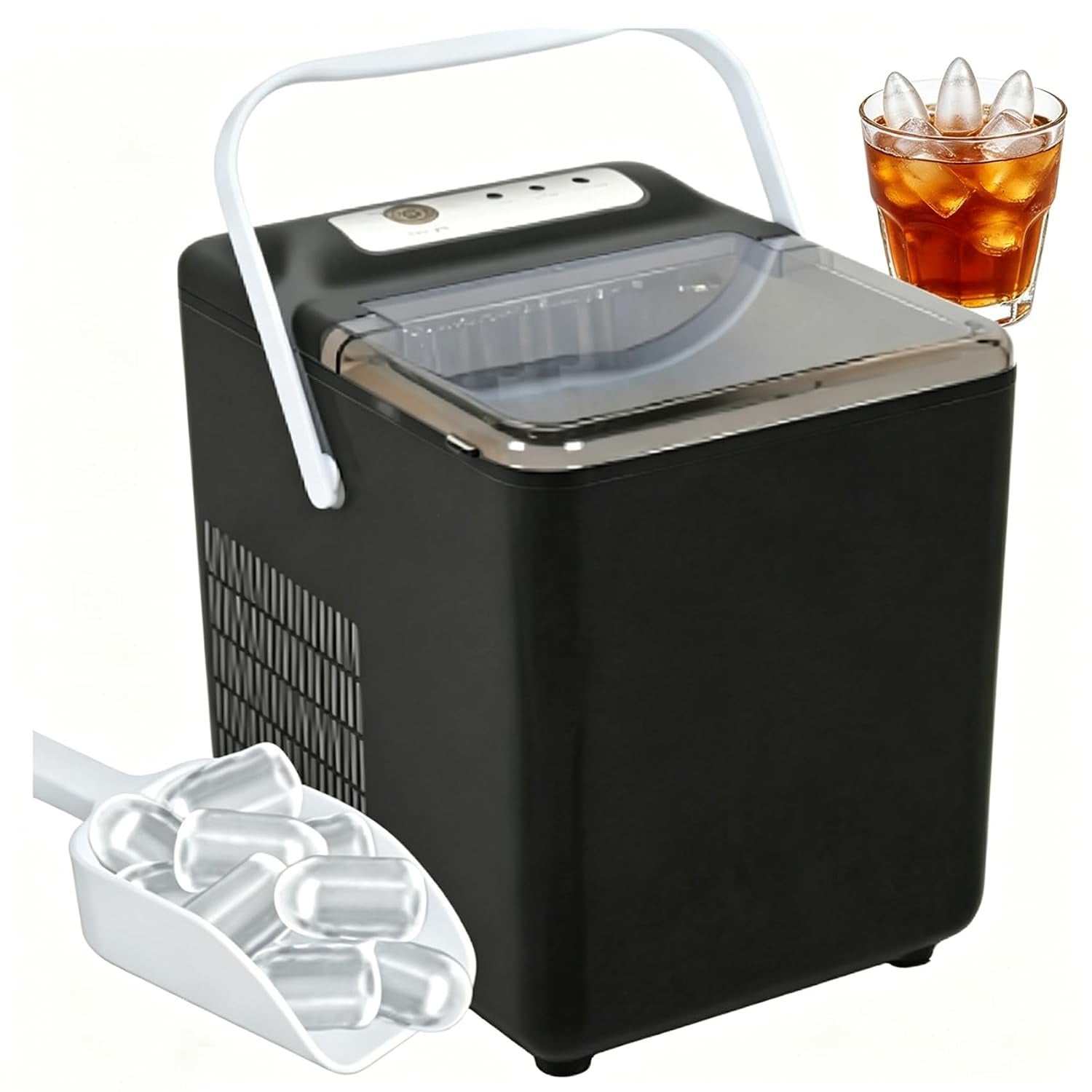 Portable Countertop Ice Maker with Handle