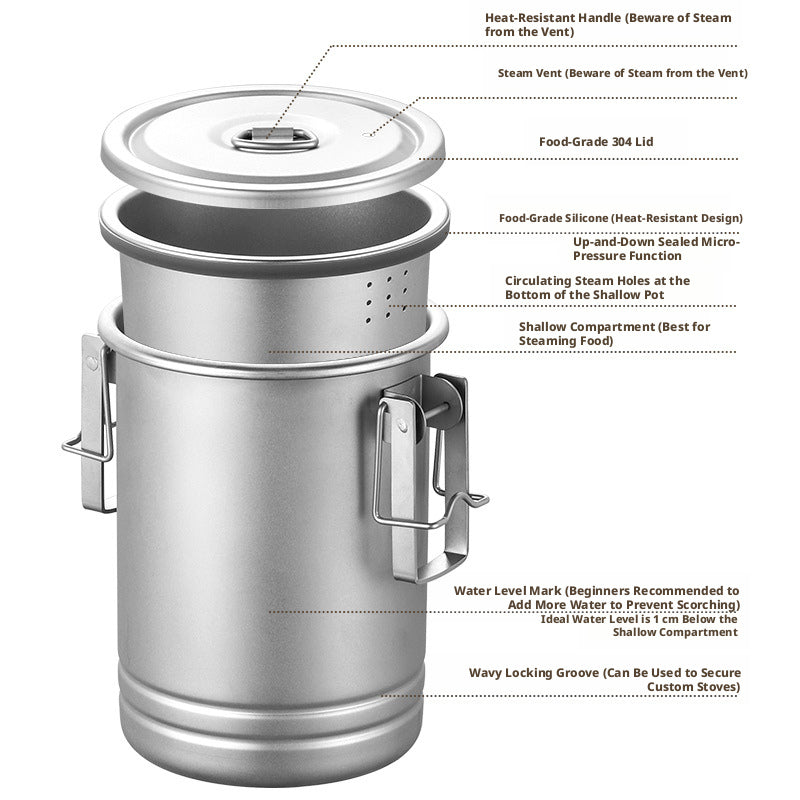 Portable Camping Cook Pot Set