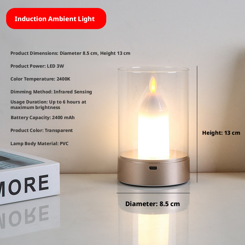 Sensor Rechargeable LED Candle Night Light