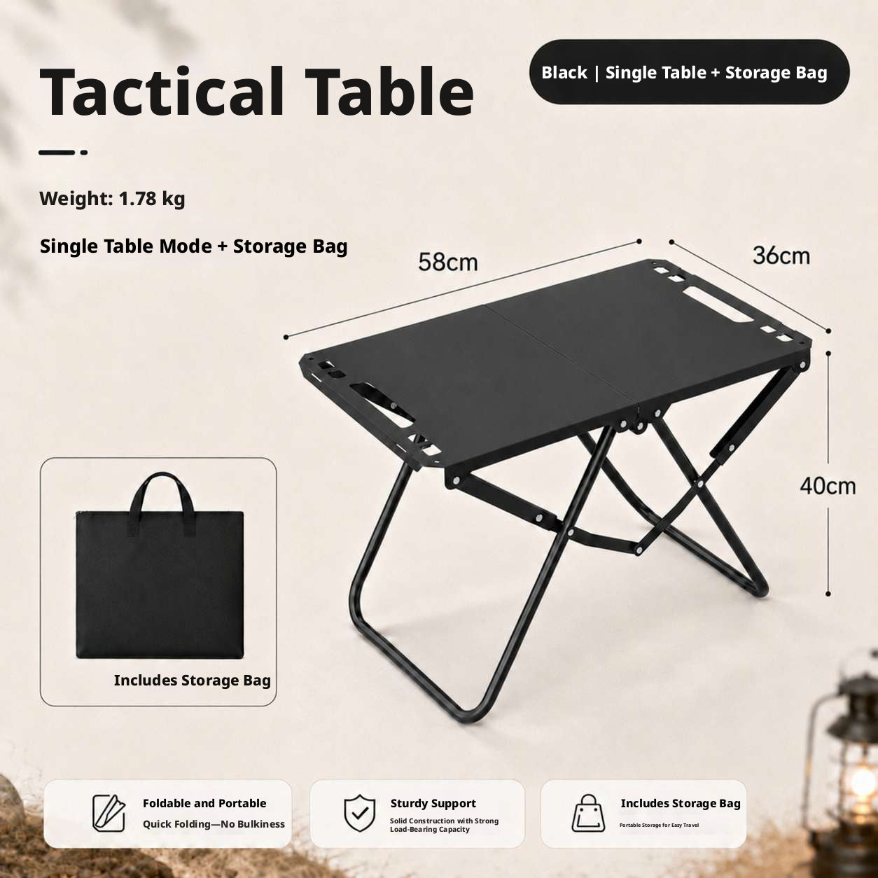 Portable Folding Camping Table